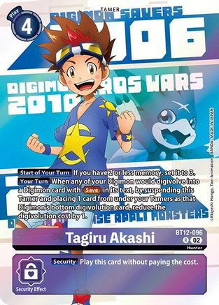 Tagiru Akashi (Digimon Animation Series 25th Anniversary Set) (BT12-096) - Across Time Foil