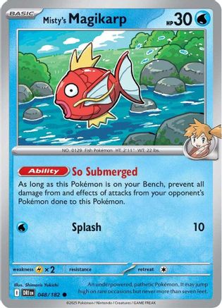 Misty's Magikarp 048 - Reverse Holofoil SV10 Destined Rivals - Common
