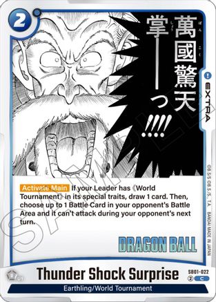 Thunder Shock Surprise (SB01-022) - Manga Booster 01 Holofoil