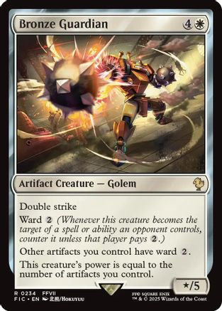 Bronze Guardian (Surge Foil) (FIC-234) - Commander: FINAL FANTASY Foil