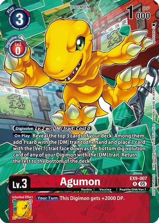 Agumon (Digital Monster Day Commemoration Event Participant) (EX9-007) - Digimon Promotion Cards