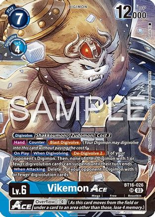 Vikemon ACE (Cyber Eden Release Event Participant) (BT16-026) - Cyber Eden