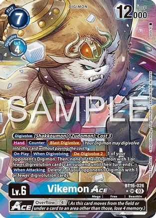 Vikemon ACE (Cyber Eden Release Event Winner) (BT16-026) - Cyber Eden Foil