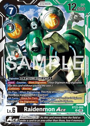 Raidenmon ACE (BT22-066) - Cyber Eden