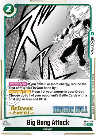 Big Bang Attack (FB01-103) - Manga Booster 01 Release Event Cards