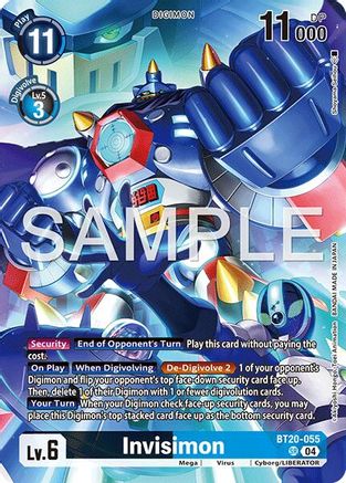 Invisimon (Digimon Liberator Debuggers Set) (BT20-055) - Release Special Booster 2.5 Foil