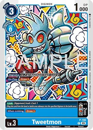 Tweetmon (Store Tournament 2025 Vol.3 Participation Pack) (P-190) - Digimon Promotion Cards