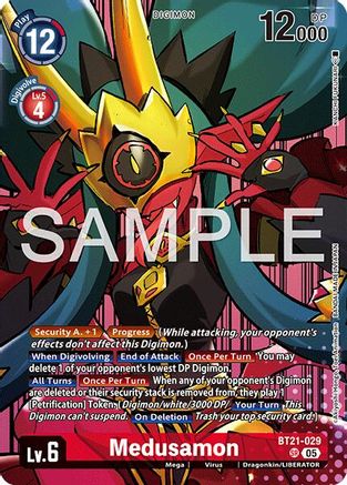 Medusamon (Digimon Liberator Debuggers Set) (BT21-029) - World Convergence Foil