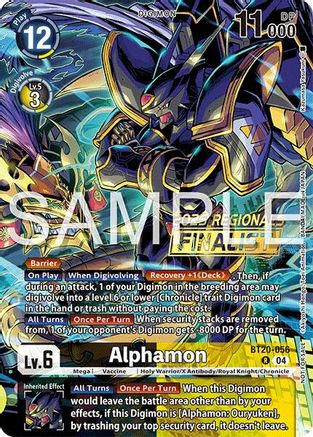 Alphamon (Regionals 25-26 Season 2 Finalist) (BT20-056) - Release Special Booster 2.0 Foil