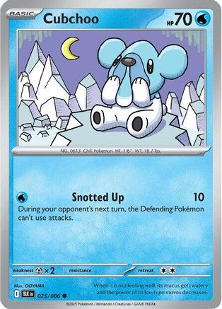 Cubchoo 025 - Reverse Holofoil SV Black Bolt - Common