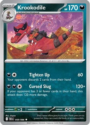 Krookodile 059 - Holofoil SV Black Bolt - Uncommon