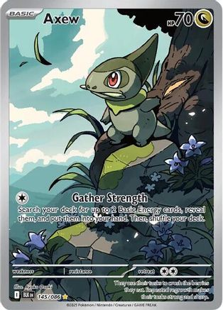 Axew 145/086 - Holofoil SV Black Bolt - Illustration Rare