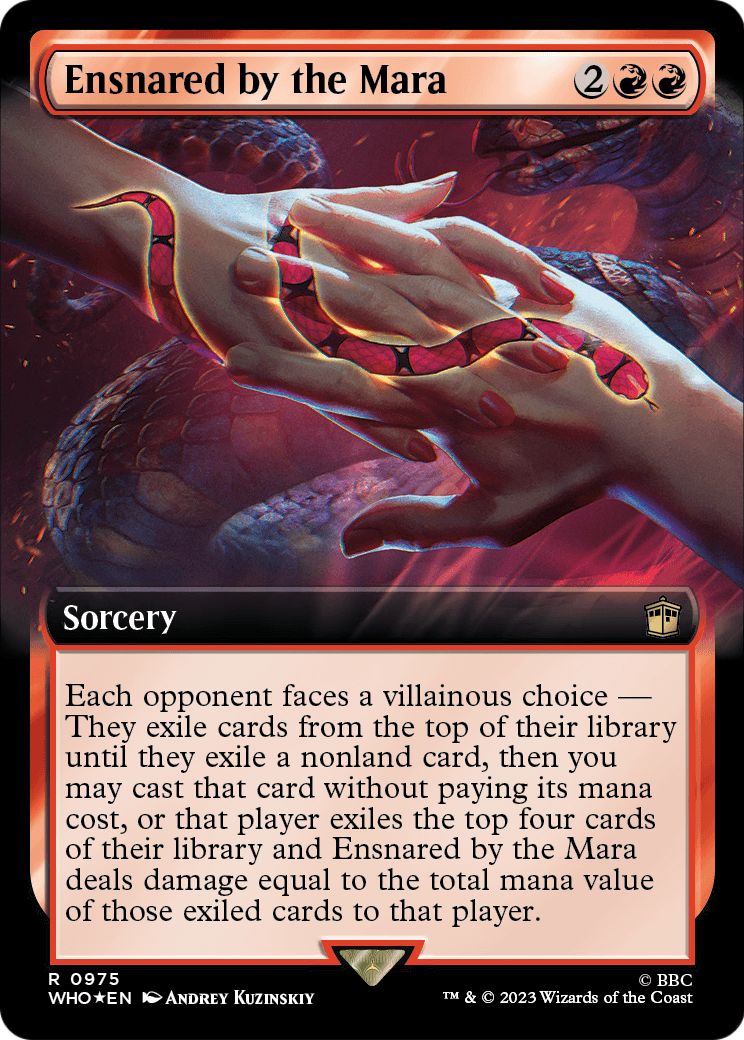 Ensnared by the Mara (Extended Art) (Surge Foil) (WHO-975) - Doctor Who: (Extended Art) Foil