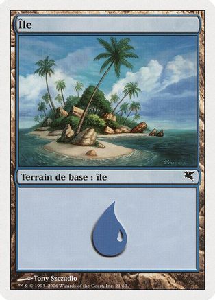Island (French) - "Ile" (H21) (PSAL-H21) - Magic Encyclopedia 2005 (Salvat/Hachette)