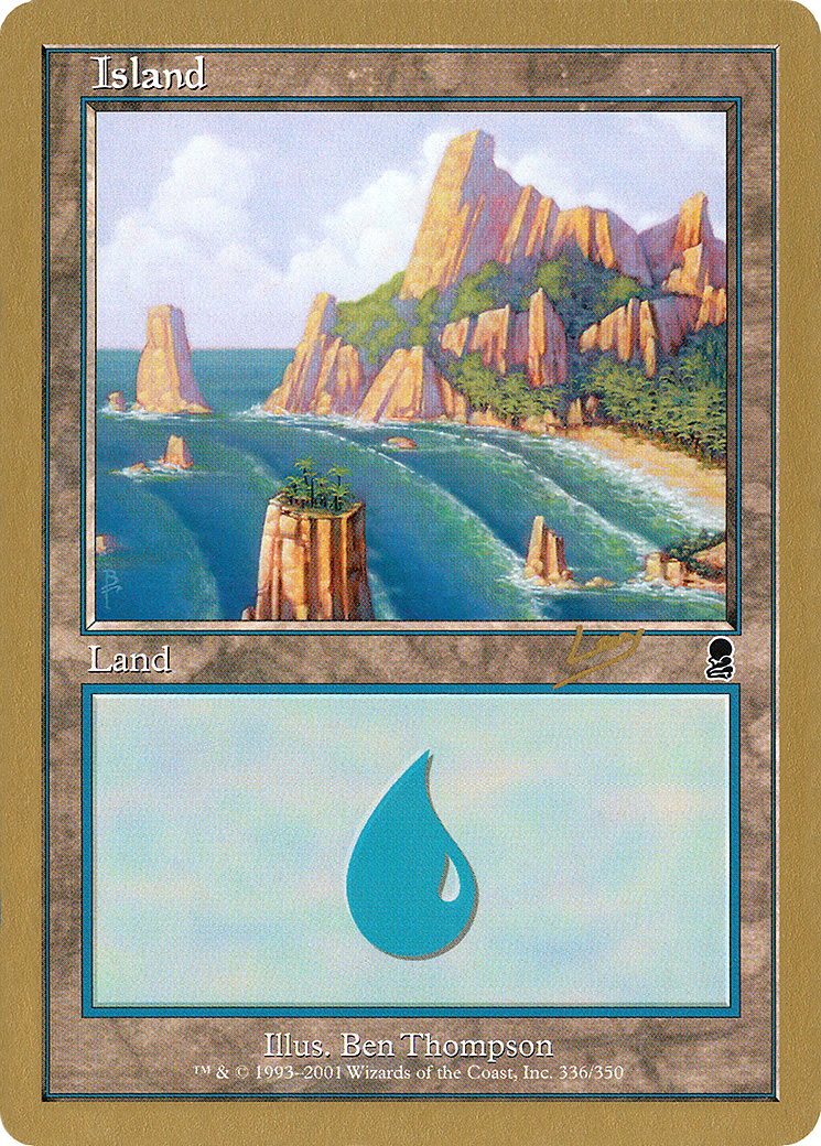 Island (336) - 2002 Raphael Levy (ODY) (WCD-RL336B) - World Championship Decks 2002