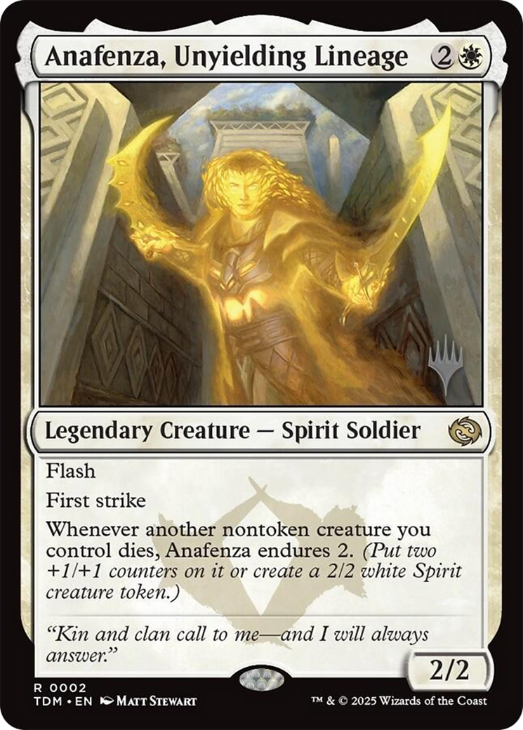 Anafenza, Unyielding Lineage (PPTDM-002) - Promo Pack: Tarkir: Dragonstorm Foil