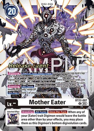 Mother Eater (BT22-007) - Cyber Eden Release Event Cards Foil