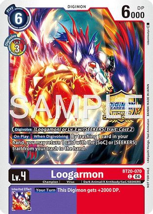 Loogarmon (Regionals 25-26 Season 2 Champion) (BT20-070) - Release Special Booster 2.5 Foil