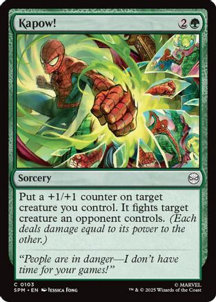 Kapow! (SPM-103) - Marvel's Spider-Man Foil