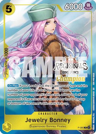 Jewelry Bonney (Offline Regional Champion Card Set 2025 Vol.2) (P-085) - One Piece Promotion Cards Foil
