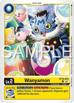 Wanyamon (Time Stranger Demo Deck) (BT18-003) - Digimon Demo Deck Exclusive Cards