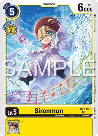 Sirenmon (Time Stranger Demo Deck) (BT1-057) - Digimon Demo Deck Exclusive Cards