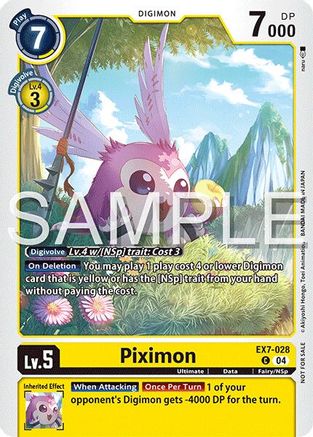 Piximon (Time Stranger Demo Deck) (EX7-028) - Digimon Demo Deck Exclusive Cards