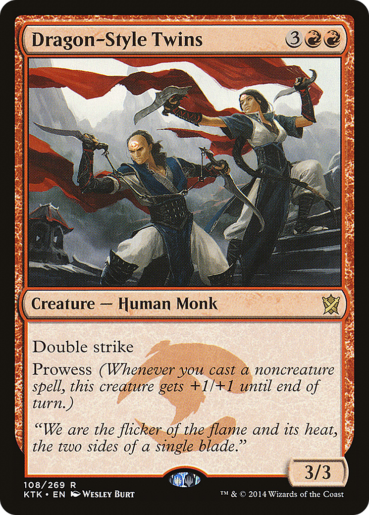 Dragon-Style Twins (KTK-108) - Khans of Tarkir Foil