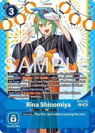 Rina Shinomiya (Premium Heroines Set Ver.2) (BT11-112) - Dimensional Phase Foil