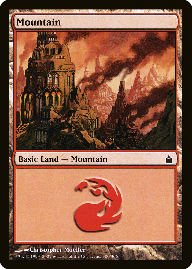 Mountain (300) (RAV-300) - Ravnica: City of Guilds Foil