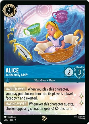 Alice - Accidentally Adrift (2/P3) - Disney Lorcana Promo Cards Cold Foil