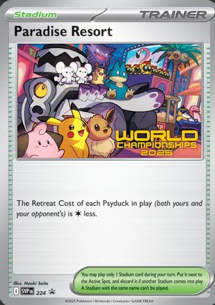 Paradise Resort (World Championships 2025) 224 SV Scarlet & Violet Promo Cards - Promo