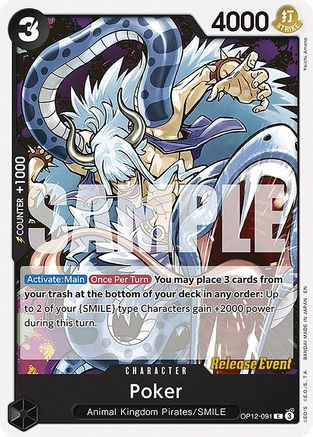 Poker (OP12-091) - Legacy of the Master Release Event Cards
