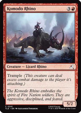 Komodo Rhino (TLE-241) - Avatar: The Last Airbender: Eternal-Legal