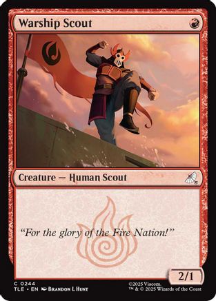 Warship Scout (0244) (TLE-244) - Avatar: The Last Airbender: Eternal-Legal