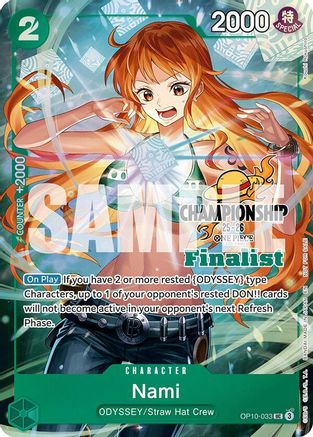 Nami (CS 25-26 Finalist Card Set 1) (OP10-033) - One Piece Promotion Cards Foil