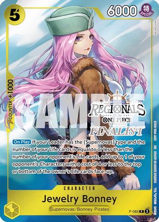 Jewelry Bonney (Online Regional Finalist Card Set 2025 Vol.2) (P-085) - One Piece Promotion Cards Foil