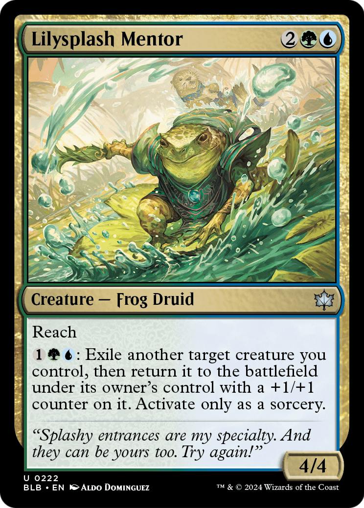 Lilysplash Mentor (BLB-222) - Bloomburrow