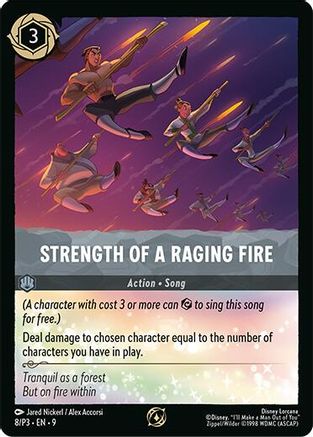 Strength of a Raging Fire (8/P3) - Disney Lorcana Promo Cards Cold Foil