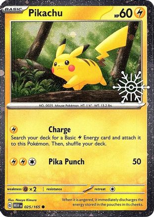 Pikachu (Holiday Calendar) 025/165 Miscellaneous Cards & Products - Common