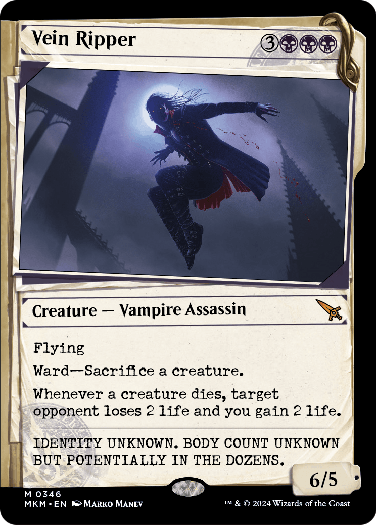 Vein Ripper (Showcase) (MKM-346) - Murders at Karlov Manor: (Showcase) Foil