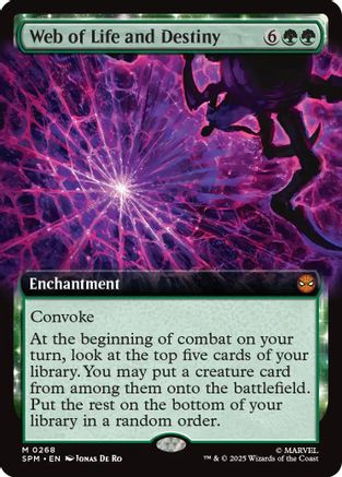 Web of Life and Destiny (Extended Art) (SPM-268) - Marvel's Spider-Man Foil
