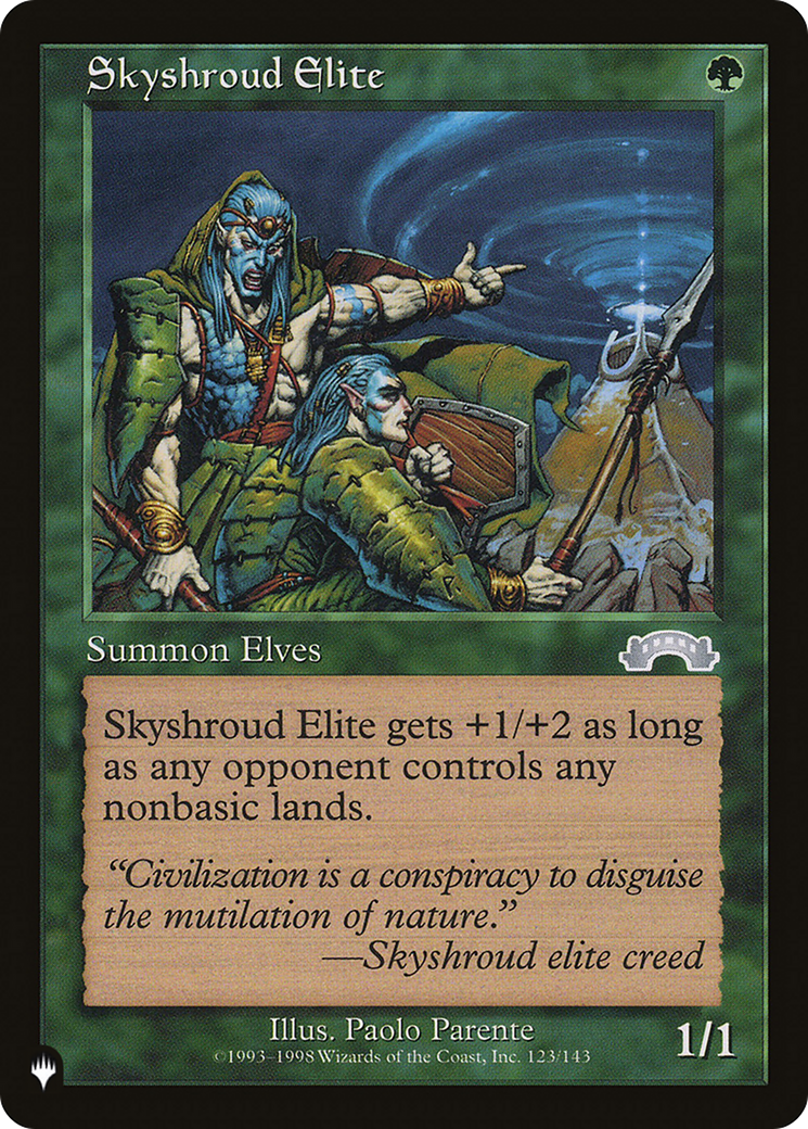 Skyshroud Elite (LIST-EXO-123) - The List