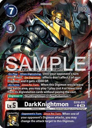 DarkKnightmon (Alternate Art) (EX10-031) - Sinister Order Foil