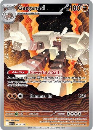 Garganacl 147/132 - Holofoil ME01 Mega Evolution - Illustration Rare