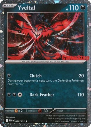 Yveltal (Game Stop) 088 - Holofoil Miscellaneous Cards & Products - Rare