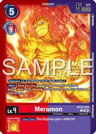 Meramon (Judge Pack 2025 Wave 2) (BT22-010) - Cyber Eden Foil