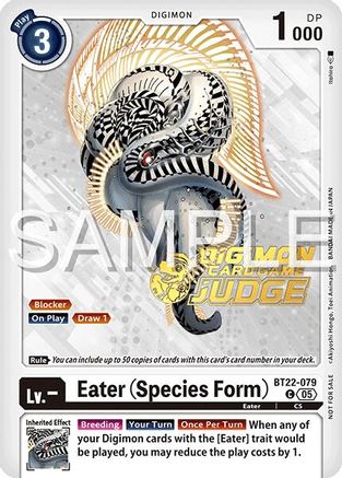 Eater (Species Form) (Judge Pack 2025 Wave 2) (BT22-079) - Cyber Eden Foil