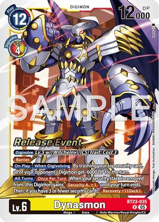 Dynasmon (BT23-035) - Hackers' Slumber Release Event Cards Foil