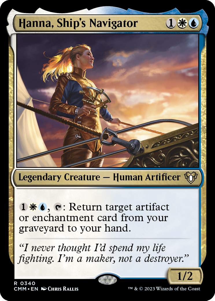 Hanna, Ship's Navigator (CMM-340) - Commander Masters Foil